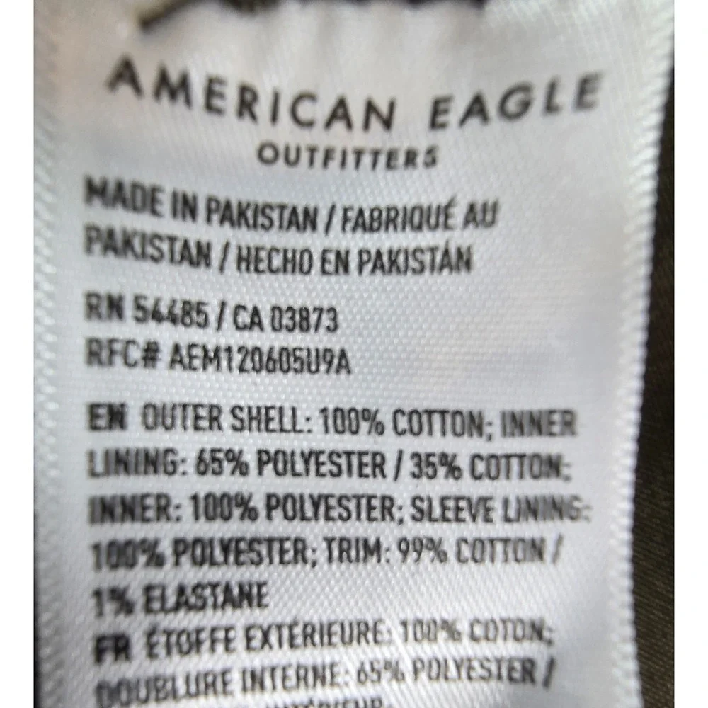 American Eagle Men's Corduroy Collar Canvas Chore Field Barn Coat Jacket XL
